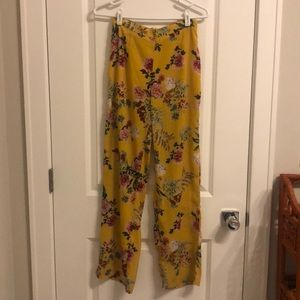Floral print pants